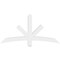Ekena Millwork Alberta Architectural Grade PVC Gable Bracket, 60"W x 30"H x 4"D x 4"F, 12/12 Pitch GBP060X30X0404ALB00 - alternate 5